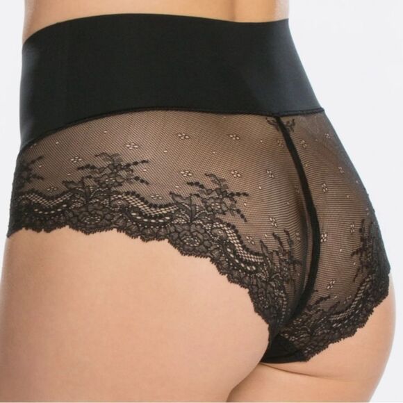 SPANX Undie-tectable® Lace Hi-Hipster Panty New Size Small Black - Picture 2 of 6